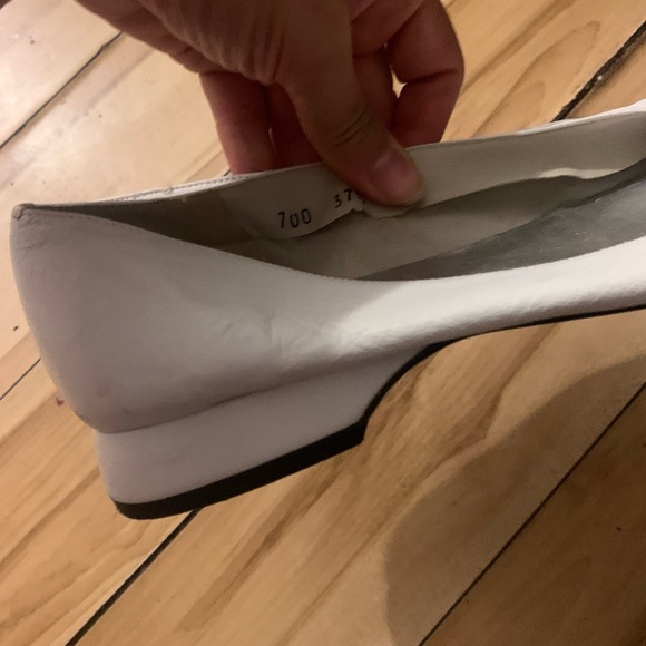 Bravo browns white leather flats - Picture 5 of 7